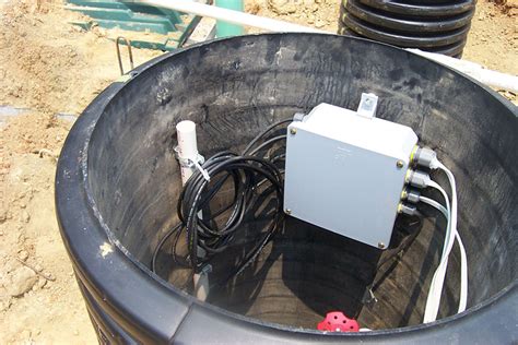 electrical junction box pump septic|septic tank electrical junction box.